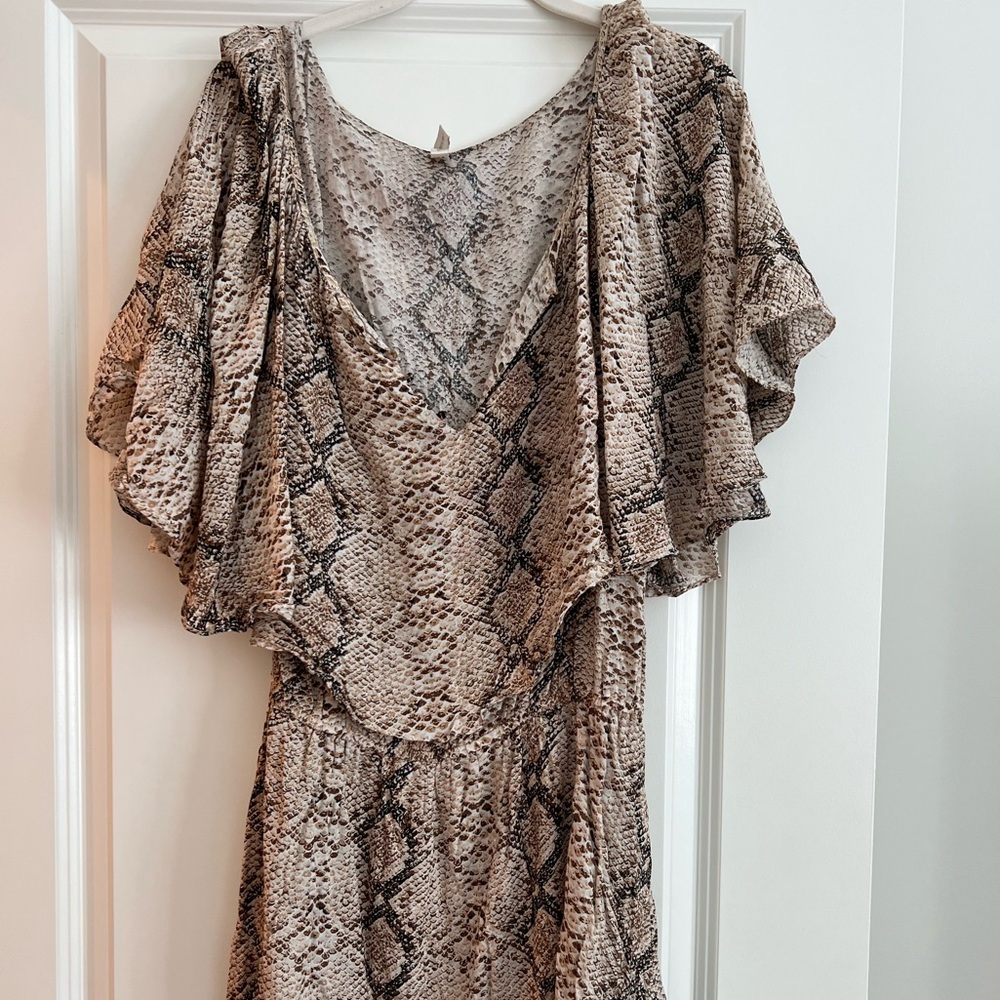 VIX Paula Hermanny Python Mini Dress